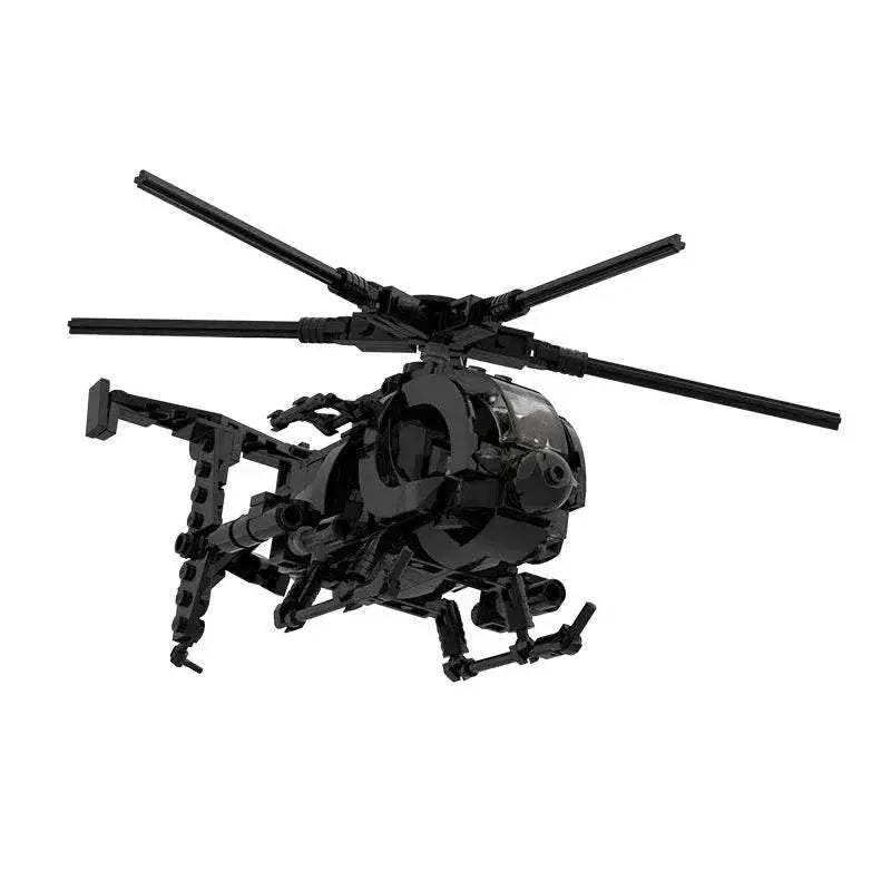 Military Series MH-6 Little Bird Helicopter MOC Building Block Kit Building Bricks MOC - ToylandEU