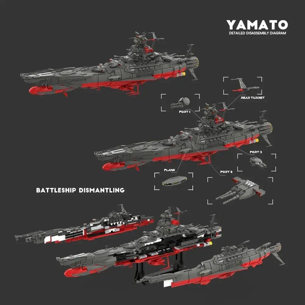  Military Space Battleship Building Blocks For Builders -  ToylandEU™
