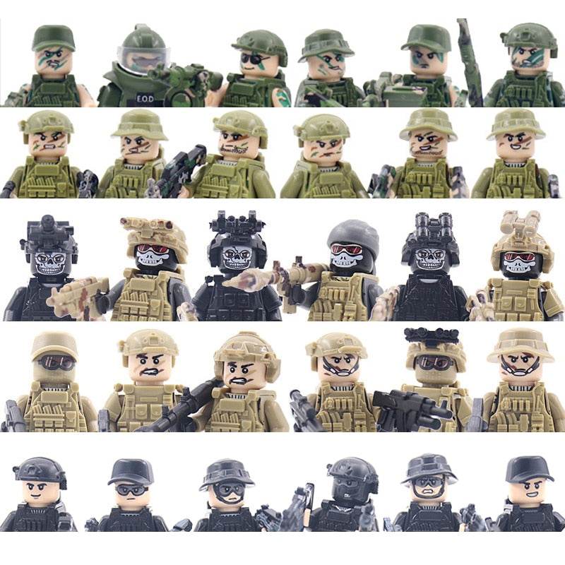 Military Special Forces Building Blocks | Army Soldier Figure Set - ToylandEU