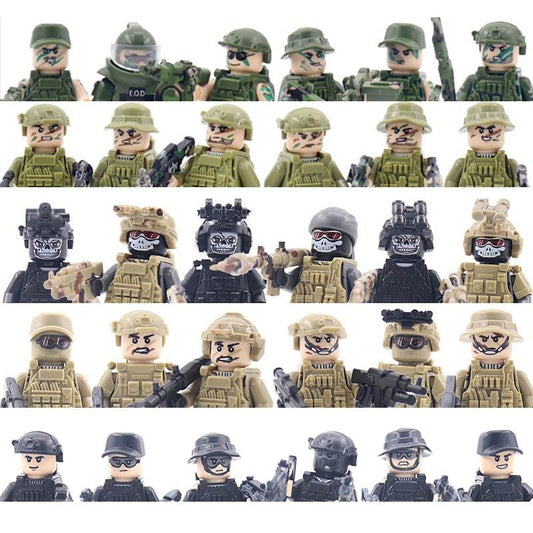 Military Special Forces Building Blocks | Army Soldier Figure Set - ToylandEU