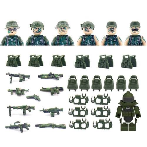 Military Special Forces Building Blocks | Army Soldier Figure Set - ToylandEU