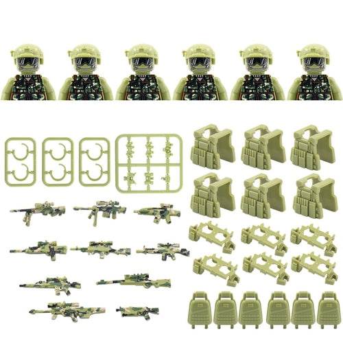 Military Special Forces Building Blocks | Army Soldier Figure Set - ToylandEU