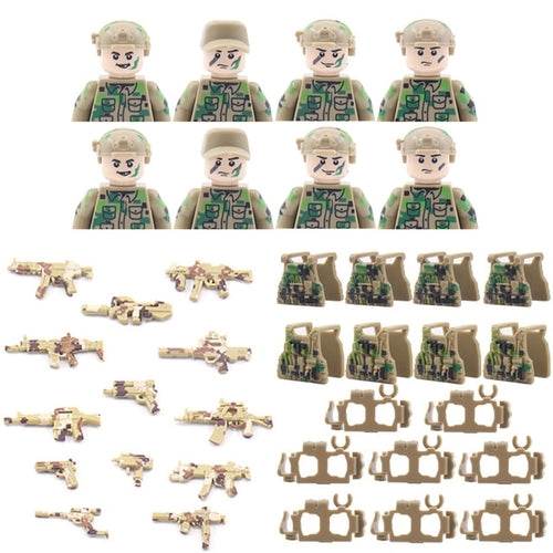 Military Special Forces Building Blocks | Army Soldier Figure Set - ToylandEU