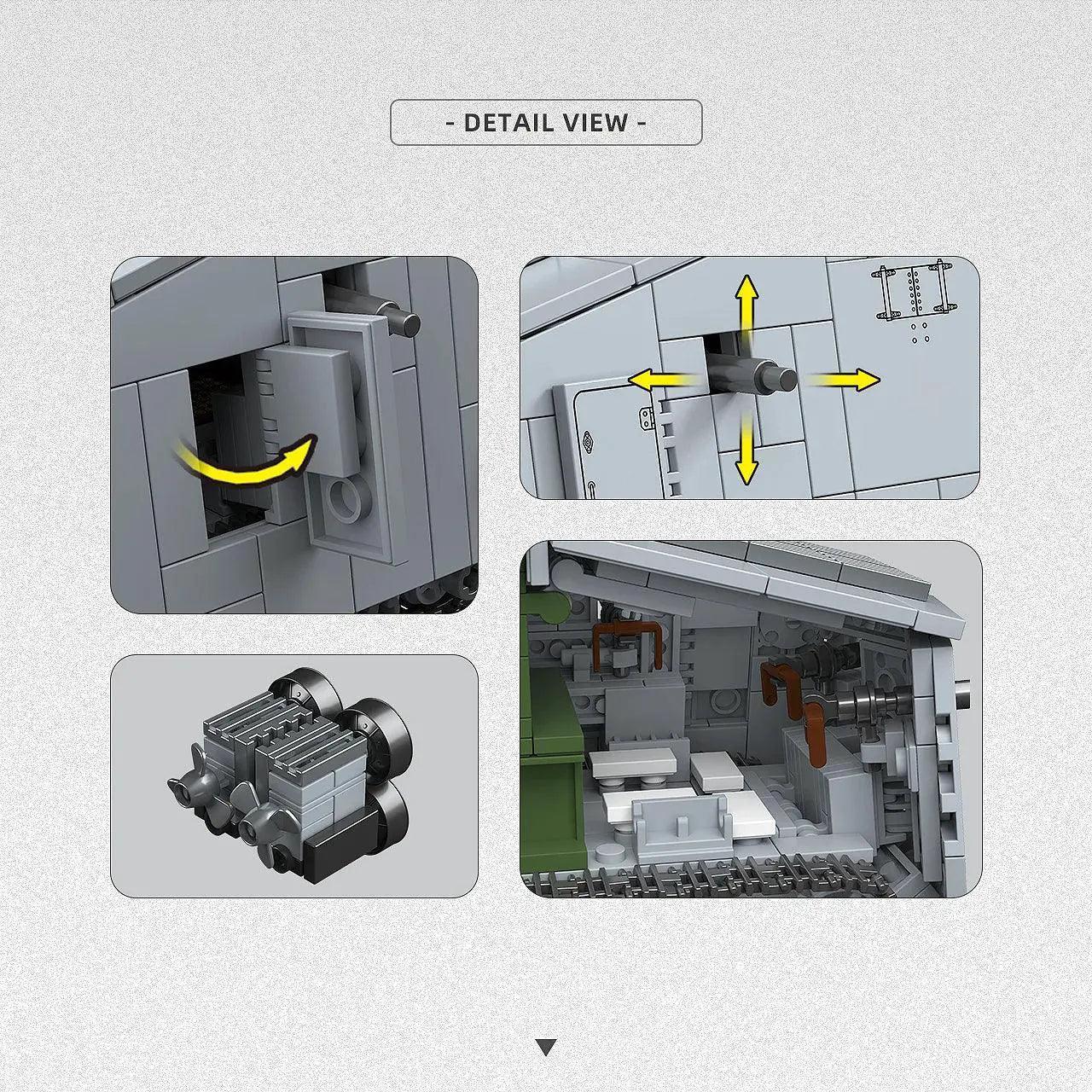  Military Tank Building Blocks Educational Kit Hands On -  ToylandEU™