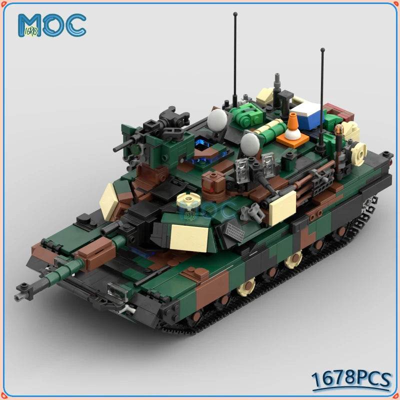 Military Tank MOC Building Blocks 1678PCS Battle Model Toys Building Bricks MOC - ToylandEU