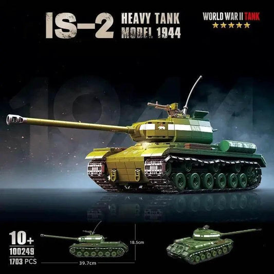  Military World War II Model 1944 IS-2 Heavy Tank Building Block Toy Collection for Children -  ToylandEU™