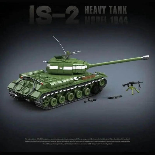  Military World War II Model 1944 IS-2 Heavy Tank Building Block Toy Collection for Children -  ToylandEU™
