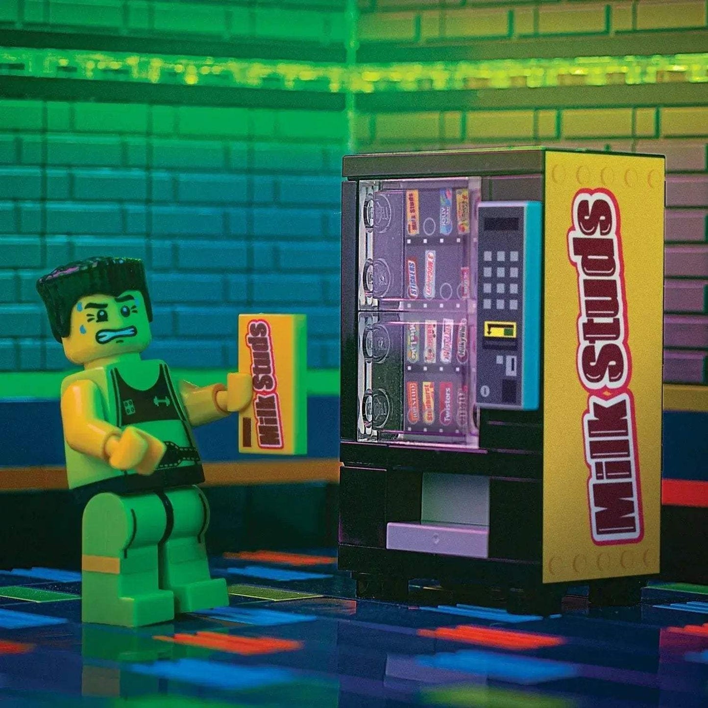 LEGO Candy Vending Machine With Milk Studs Tile Display - ToylandEU