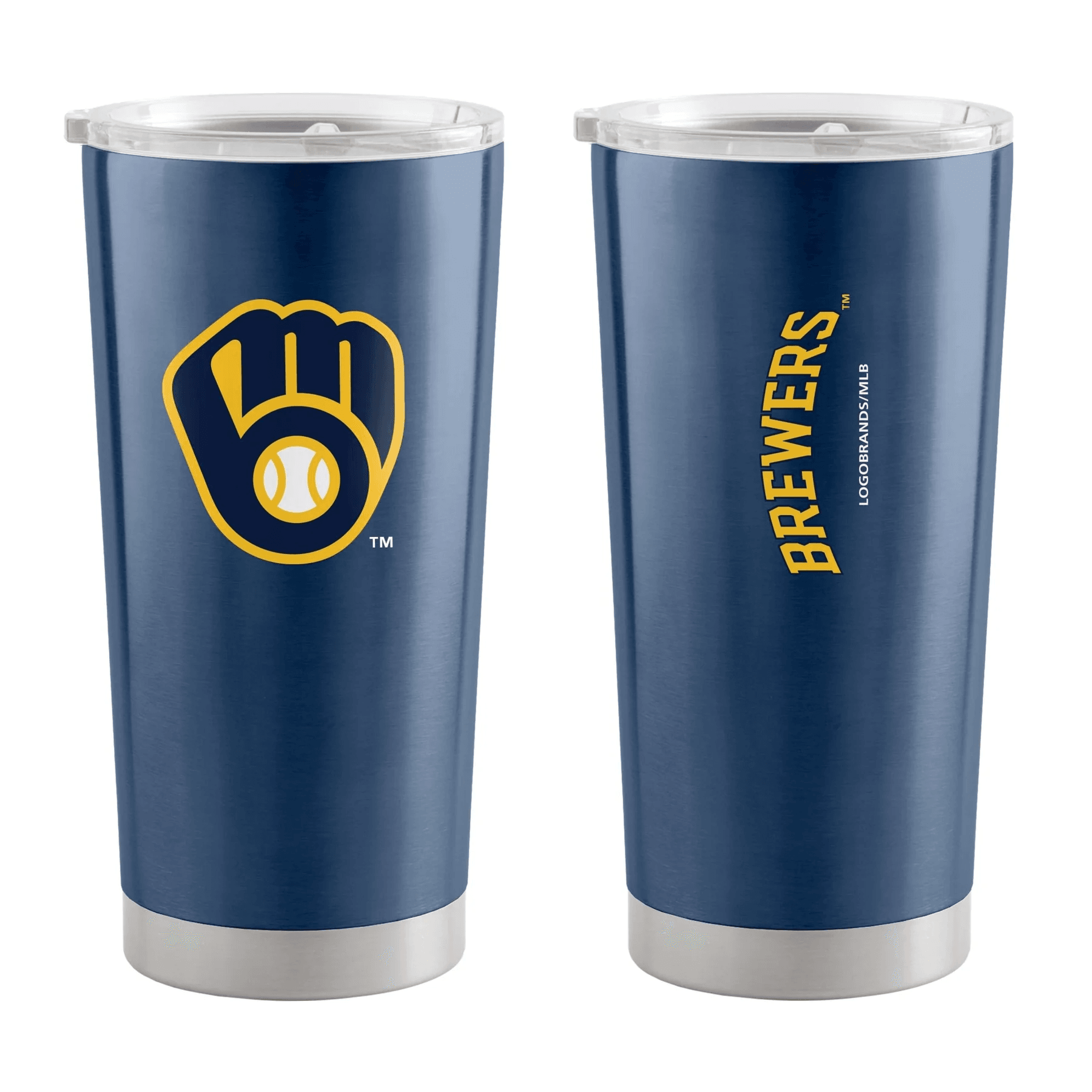 Milwaukee Brewers 20oz Stainless Steel Travel Tumbler - ToylandEU