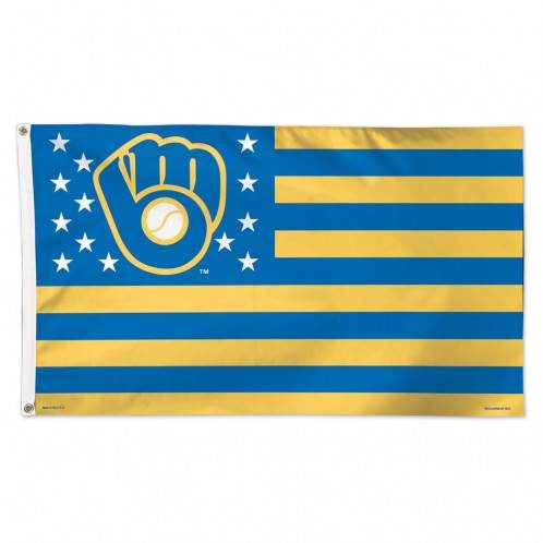 Milwaukee Brewers 3x5 Deluxe Flag Stars and Stripes - ToylandEU