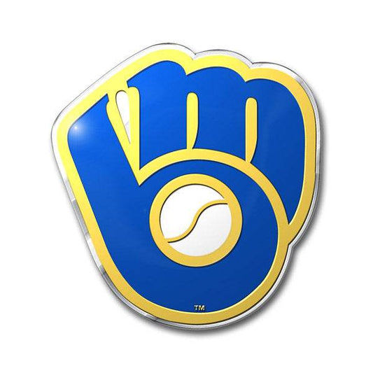Milwaukee Brewers Auto Emblem Color Aluminum Embossed - ToylandEU