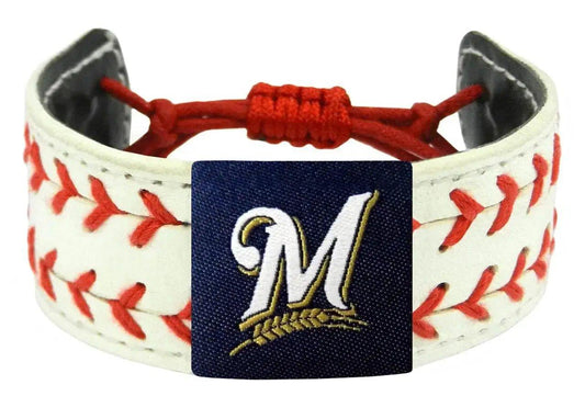  Milwaukee Brewers Classic Two Seamer Leather Bracelet -  ToylandEU™