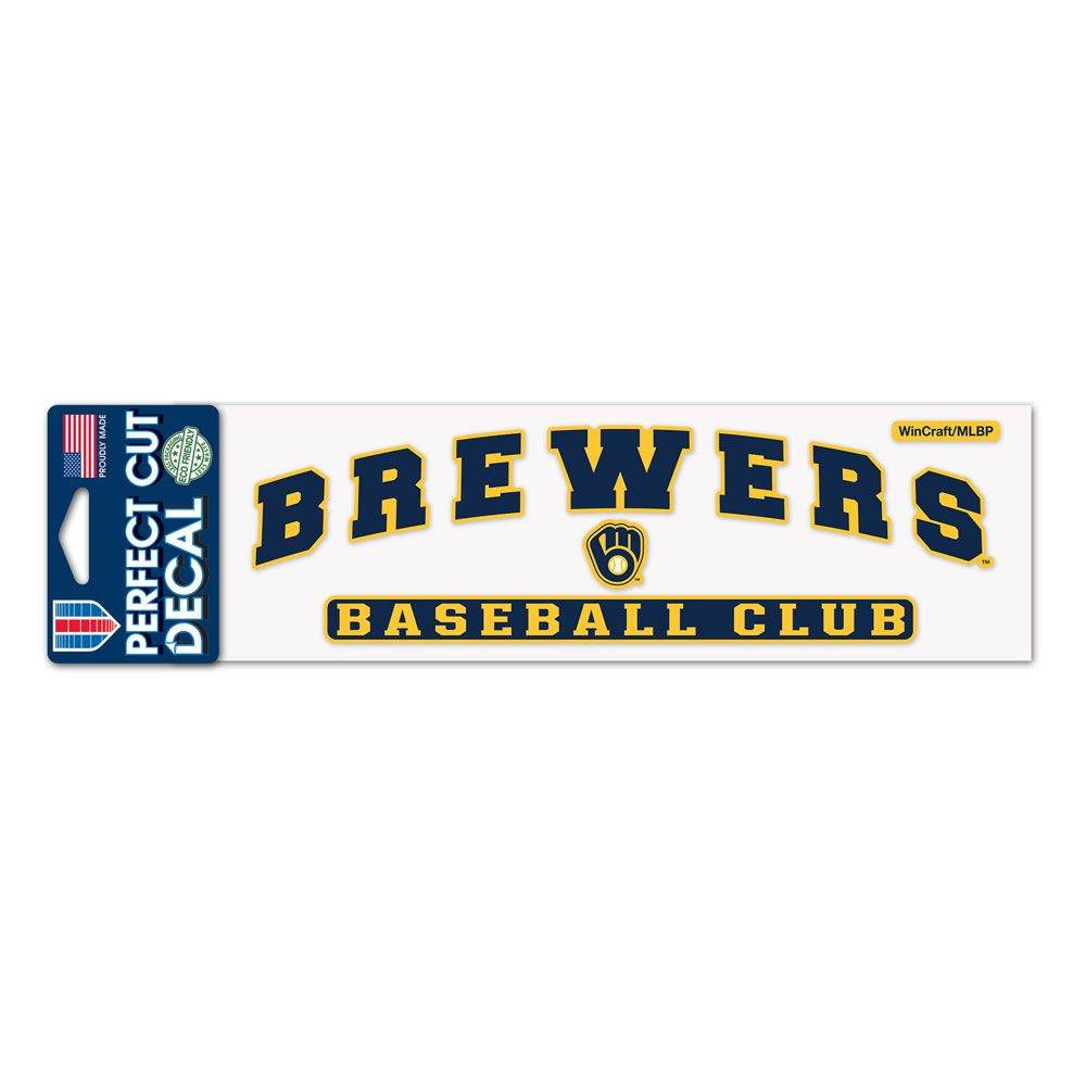 Milwaukee Brewers Decal 3x10 Perfect Cut Color Vinyl - ToylandEU