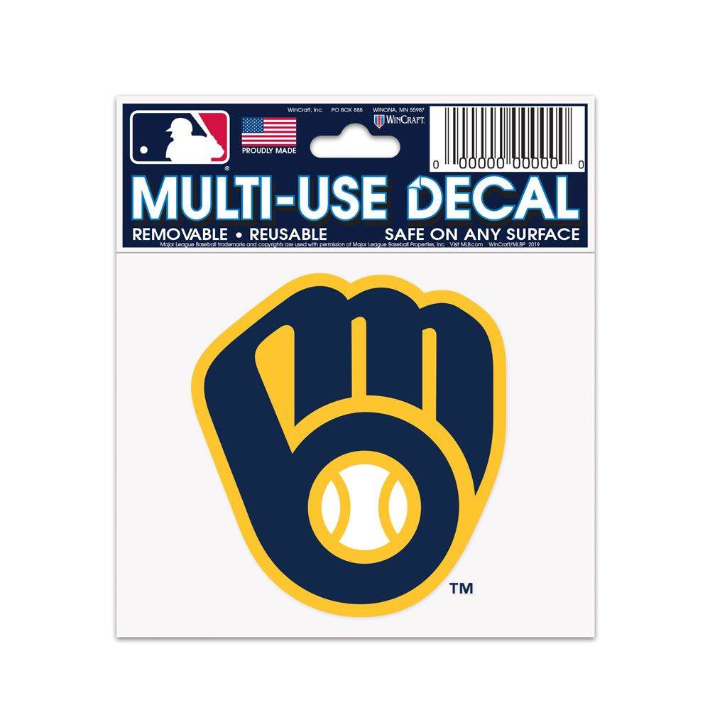 Milwaukee Brewers Decal 3x4 Outdoor Vinyl Multi Use - ToylandEU