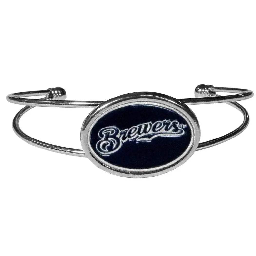  Milwaukee Brewers Double Bar Cuff Bracelet Enamel Logo -  ToylandEU™