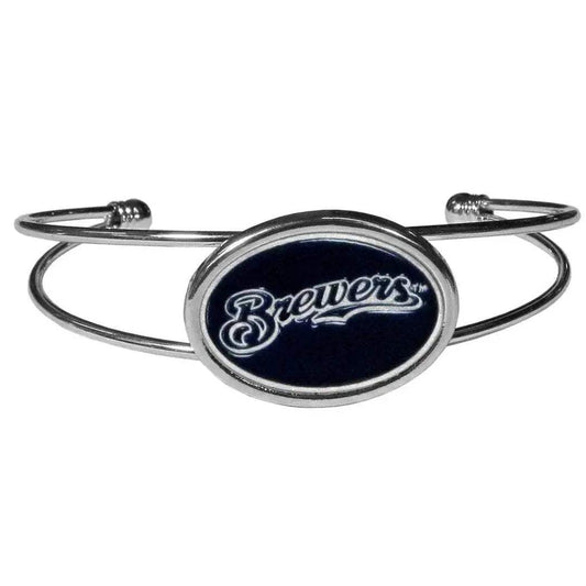  Milwaukee Brewers Double Bar Cuff Bracelet Enamel Logo -  ToylandEU™