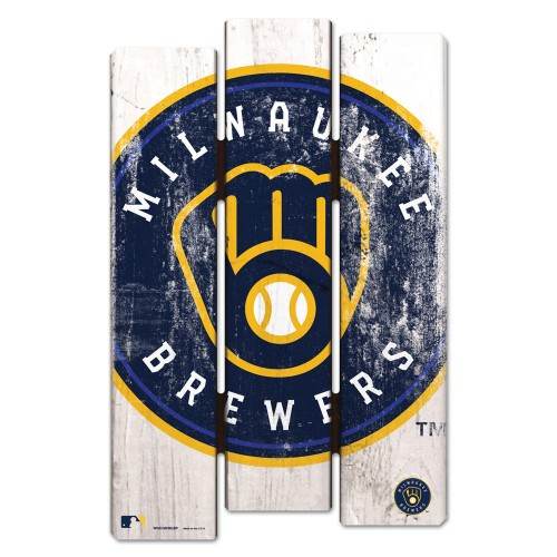 Milwaukee Brewers Fence Style Wood Sign 11x17 Home Decor - ToylandEU