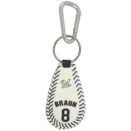  Milwaukee Brewers Keychain Ryan Braun Baseball GameWear -  ToylandEU™