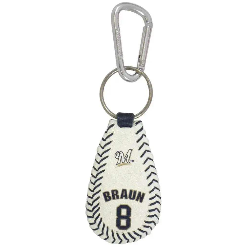  Milwaukee Brewers Keychain Ryan Braun Baseball GameWear -  ToylandEU™