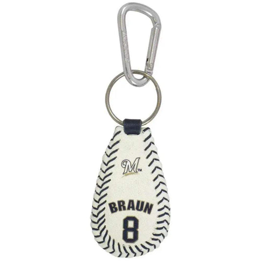  Milwaukee Brewers Keychain Ryan Braun Baseball GameWear -  ToylandEU™
