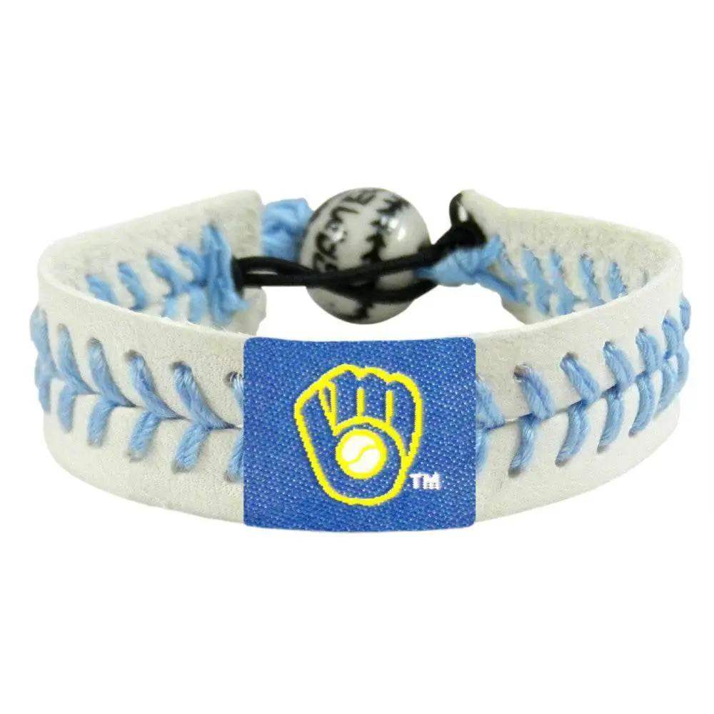  Milwaukee Brewers Leather Bracelet With Retro Logo -  ToylandEU™