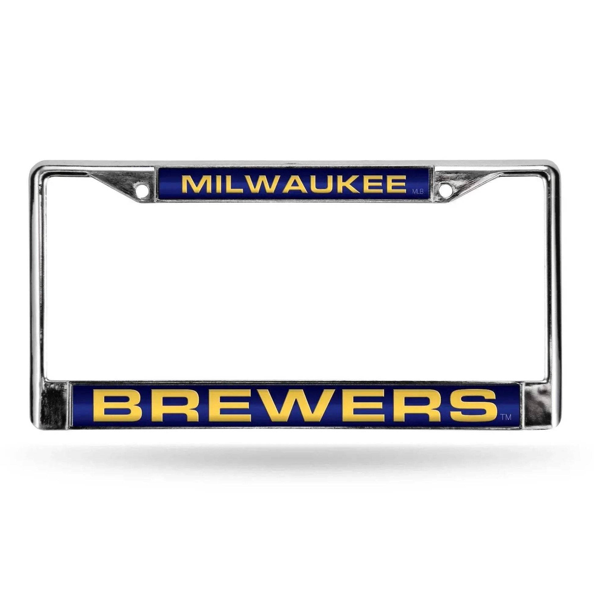  Milwaukee Brewers License Plate Frame Laser Cut Chrome -  ToylandEU™