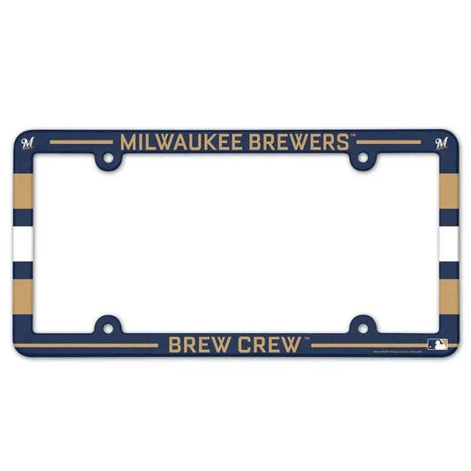  Milwaukee Brewers License Plate Frame Plastic Full Color Style -  ToylandEU™