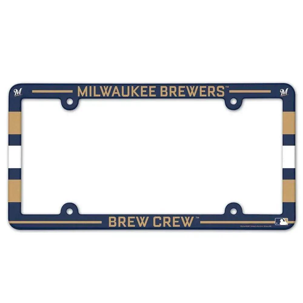  Milwaukee Brewers License Plate Frame Plastic Full Color Style -  ToylandEU™