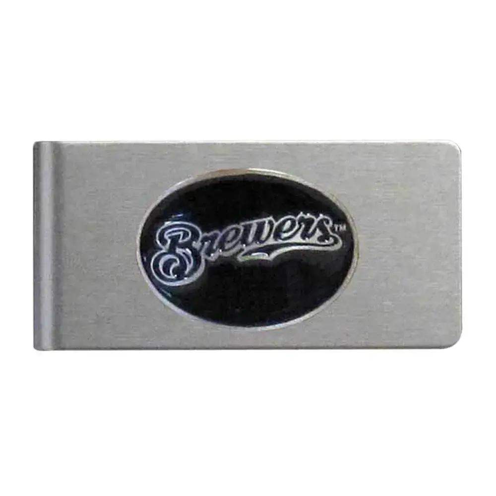 Milwaukee Brewers Licensed Money Clip Brushed Metal Siskiyou - ToylandEU