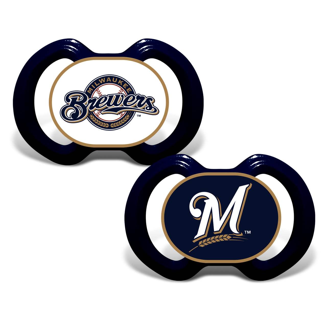 Milwaukee Brewers Pacifier 2 Pack Officially Licensed - ToylandEU