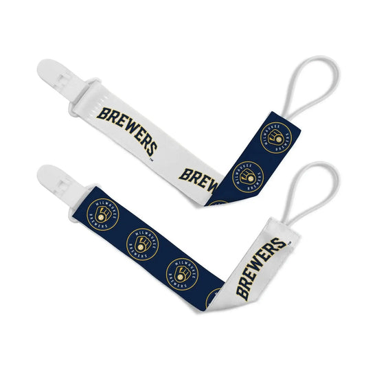  Milwaukee Brewers Pacifier Clips 2 Pack With Team Logo -  ToylandEU™