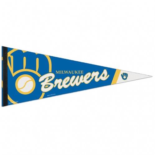 Milwaukee Brewers Pennant 12x30 Premium Wool Felt Style - ToylandEU