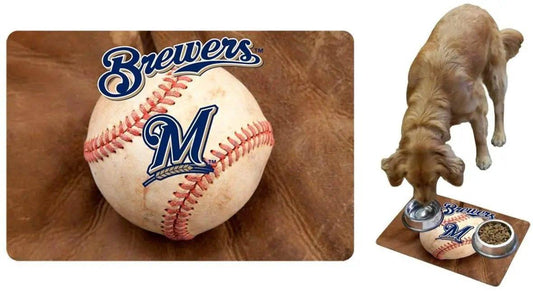  Milwaukee Brewers Pet Bowl Mat Classic Baseball Large -  ToylandEU™