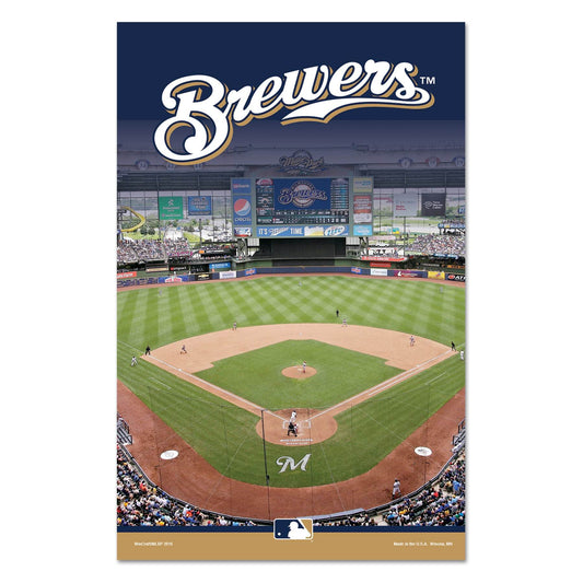 Milwaukee Brewers Sign 11x17 Wood Stadium Decor Wall Art - ToylandEU