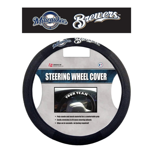  Milwaukee Brewers Steering Wheel Cover Mesh Style CO -  ToylandEU™