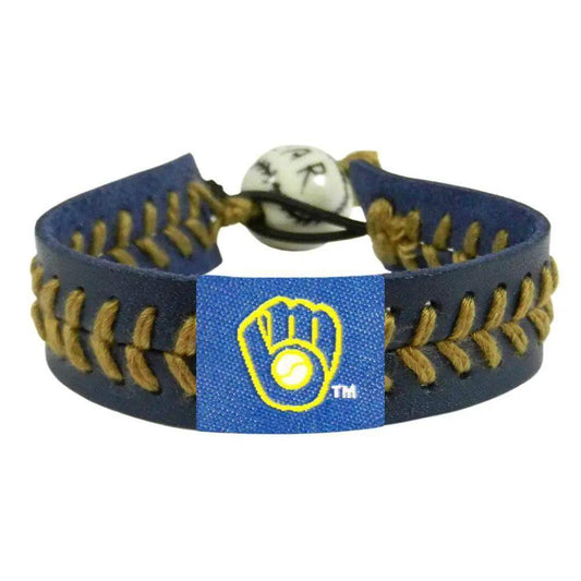 Milwaukee Brewers Team Color Leather Baseball Bracelet -  ToylandEU™