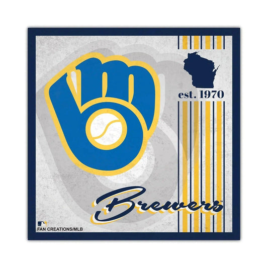  Milwaukee Brewers Wood Sign 10x10 Wall Decor For Home -  ToylandEU™