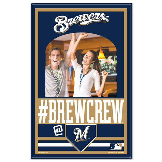 Milwaukee Brewers Wood Sign 11x17 Mirror Wall Decor - ToylandEU
