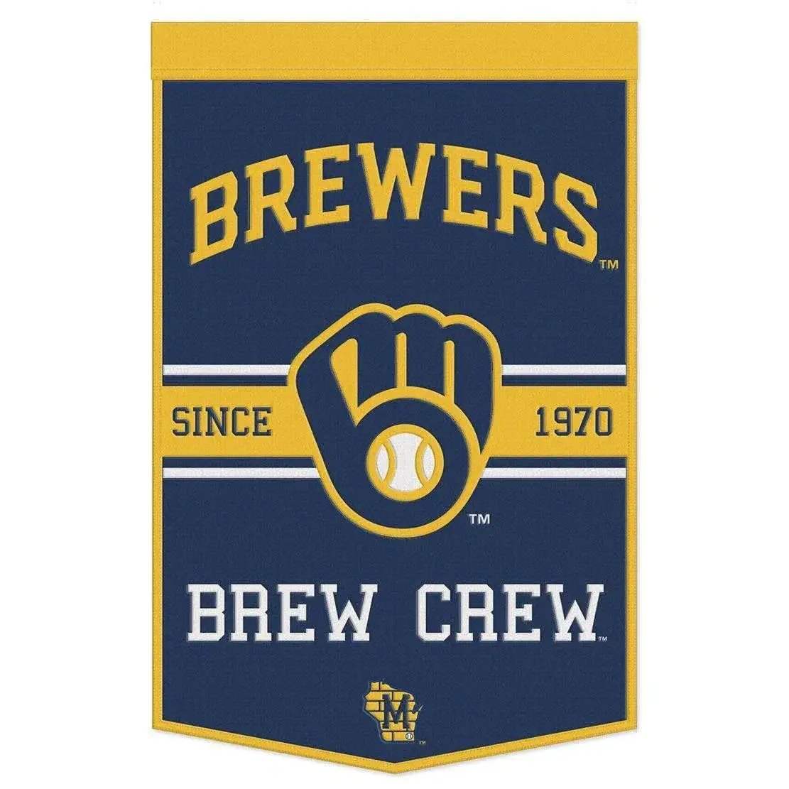  Milwaukee Brewers Wool Banner 24x38 Dynasty Slogan Series -  ToylandEU™