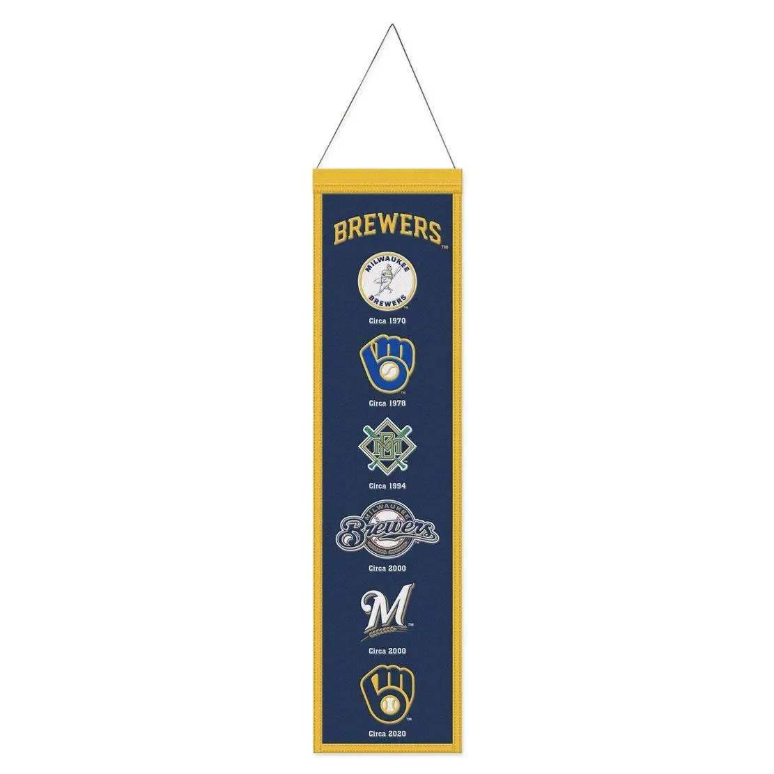  Milwaukee Brewers Wool Banner 8x32 Heritage Evolution -  ToylandEU™