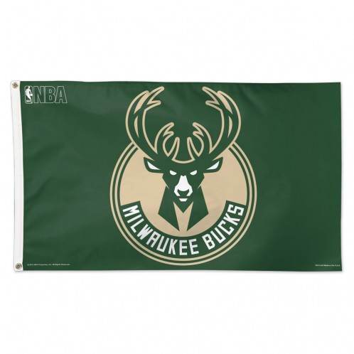 Milwaukee Bucks 3 by 5 Deluxe Flag Official Licensed - ToylandEU