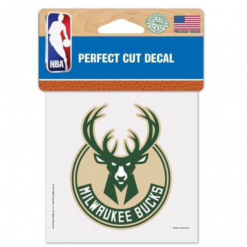 Milwaukee Bucks 4x4 Perfect Cut Color Decal Outdoor Vinyl - ToylandEU