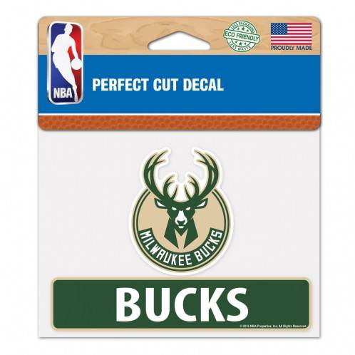 Milwaukee Bucks Decal 4.5x5.75 Perfect Cut Color Vinyl - ToylandEU