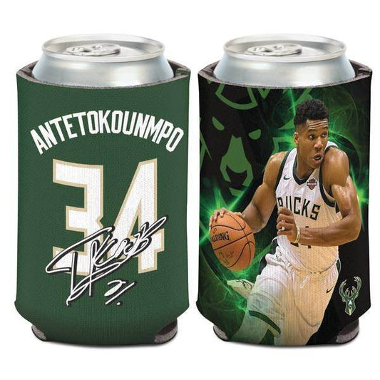 Milwaukee Bucks Giannis Antetokounmpo Can Cooler Koozie - ToylandEU