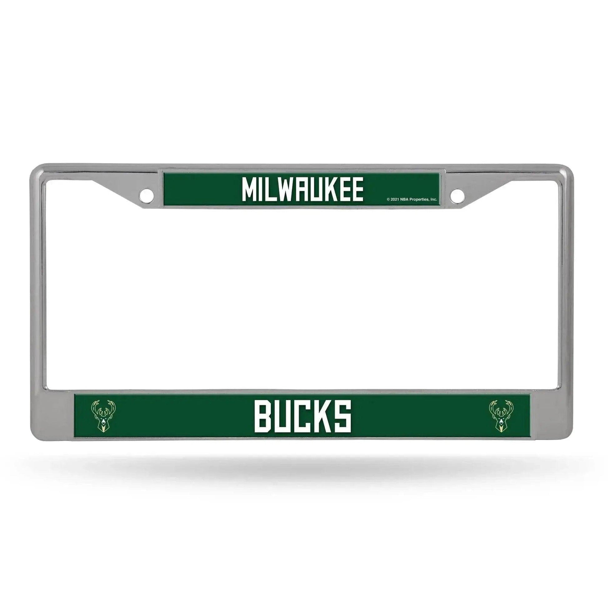  Milwaukee Bucks License Plate Frame Chrome Printed Insert -  ToylandEU™