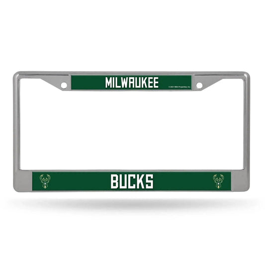 Milwaukee Bucks License Plate Frame Chrome Printed Insert -  ToylandEU™