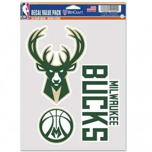  Milwaukee Bucks Multi Use Fan Decal Pack 3 Designs Set -  ToylandEU™
