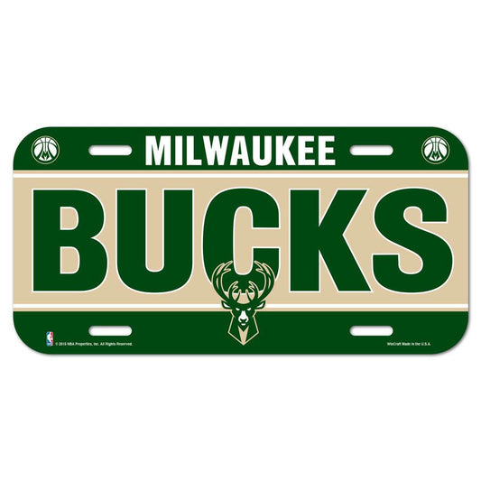 Milwaukee Bucks Officially Licensed License Plate Plastic - ToylandEU
