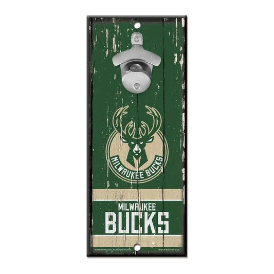  Milwaukee Bucks Retro Wood Sign Bottle Opener 5x11 Inches -  ToylandEU™