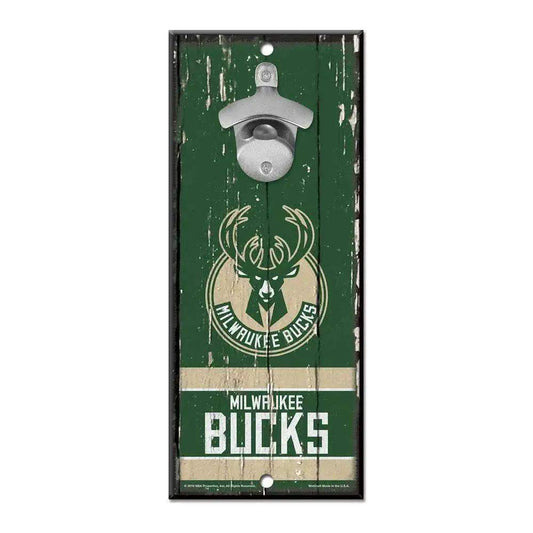  Milwaukee Bucks Retro Wood Sign Bottle Opener 5x11 Inches -  ToylandEU™